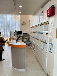 コロナ対策受付写真